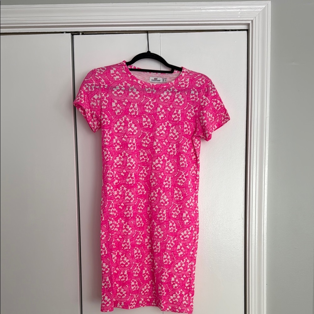 Pink Patterned Women's Dress